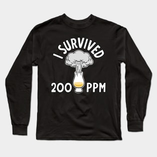 Peated whisky lover - survived 200 ppm Long Sleeve T-Shirt